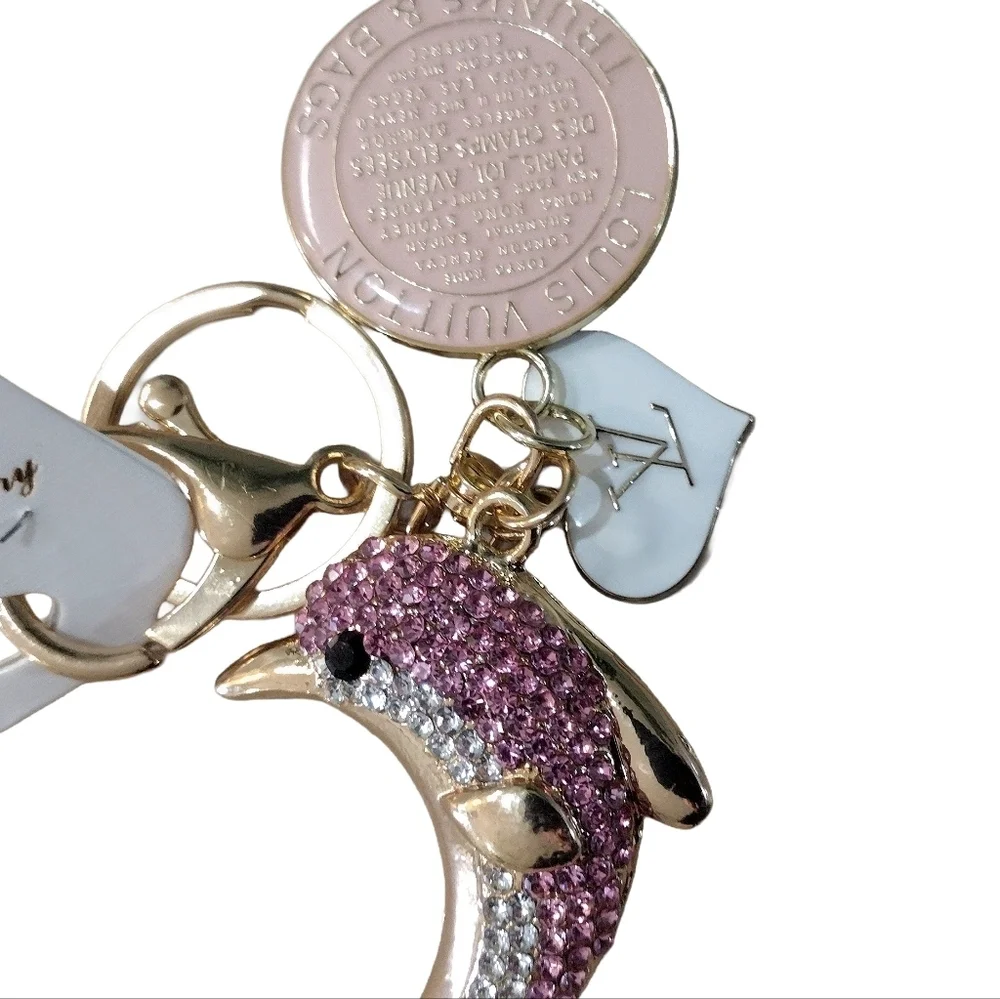 Louis Vuitton Trunks & Bags Charm, 35mm & Louis Vuitton Heart Shaped Zipper Pull